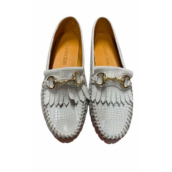 Robert Zur Broadwick Croc in White NWB Size 9 1/2AA main image 5